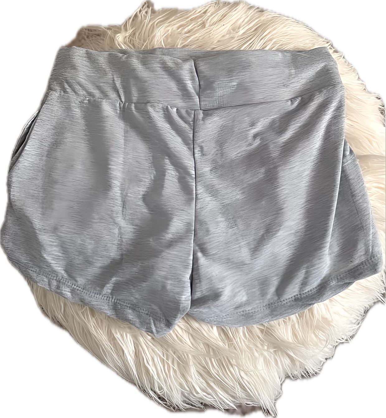 Grey With Black Font MOB Drawstring Shorts