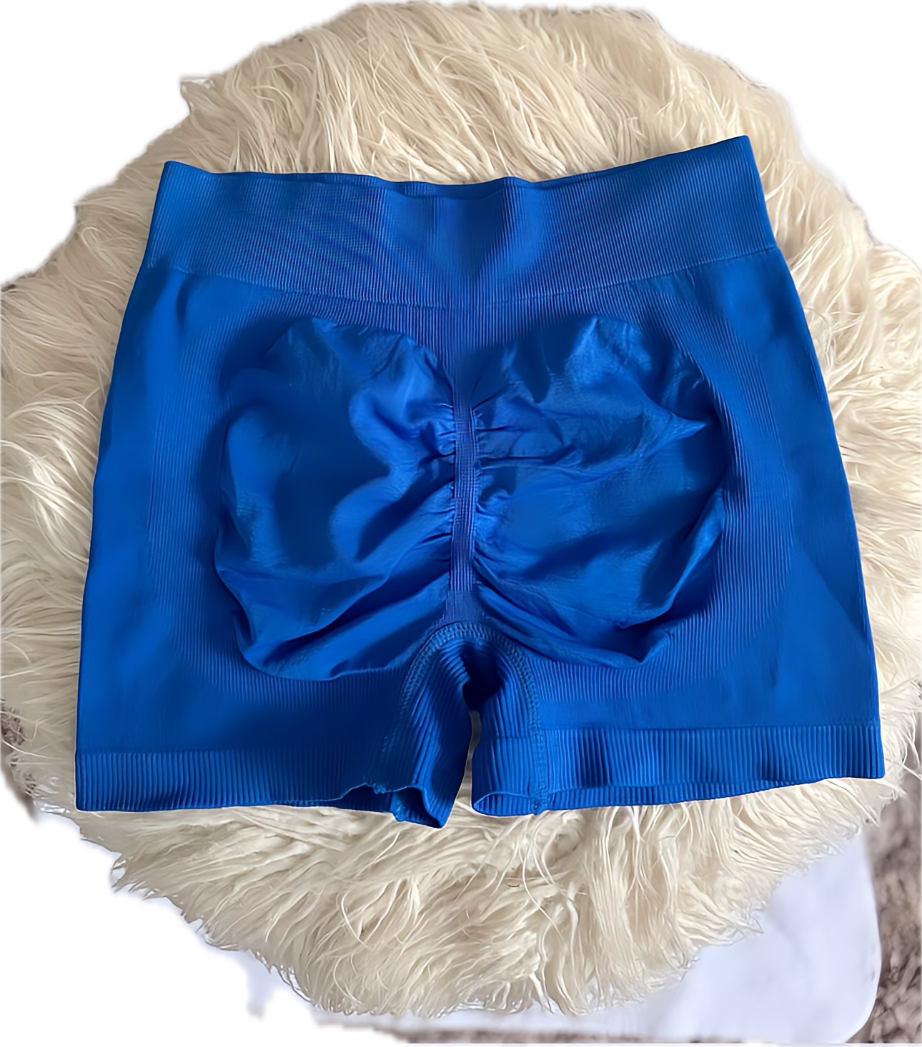 Royal Blue Workout Stretch MOB Shorts