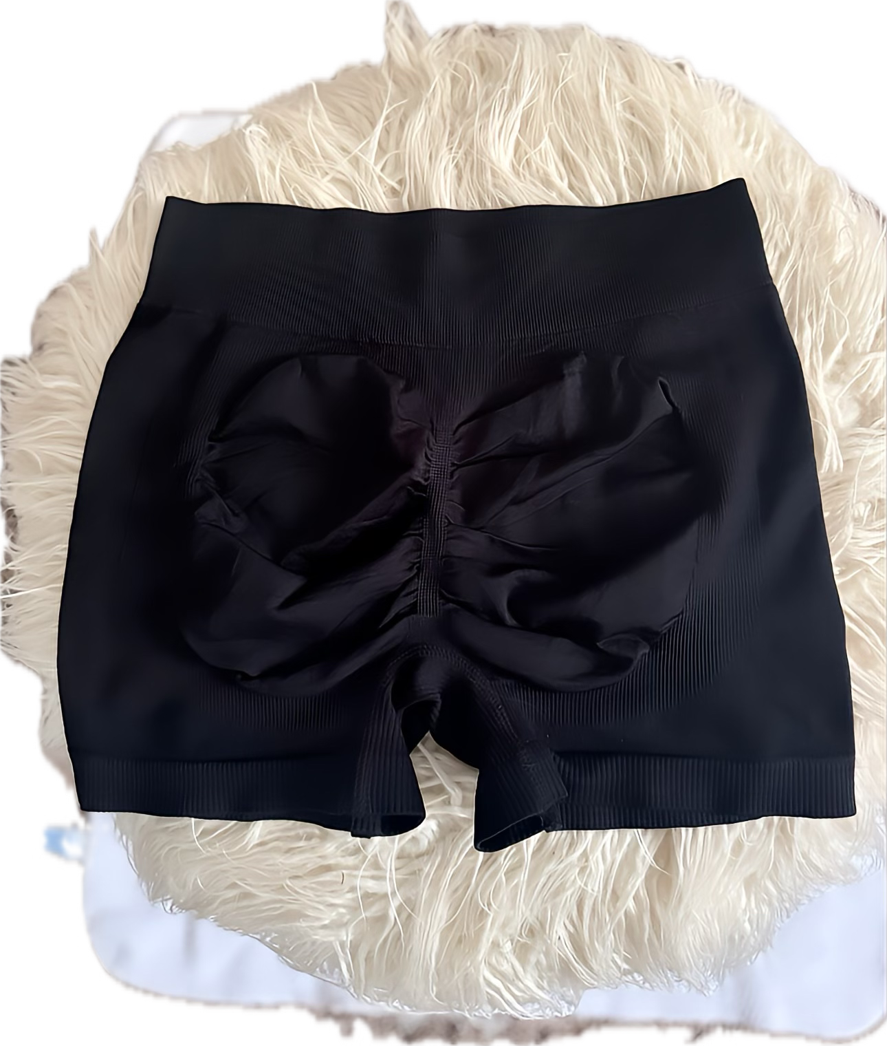 Black Workout Stretch MOB Shorts