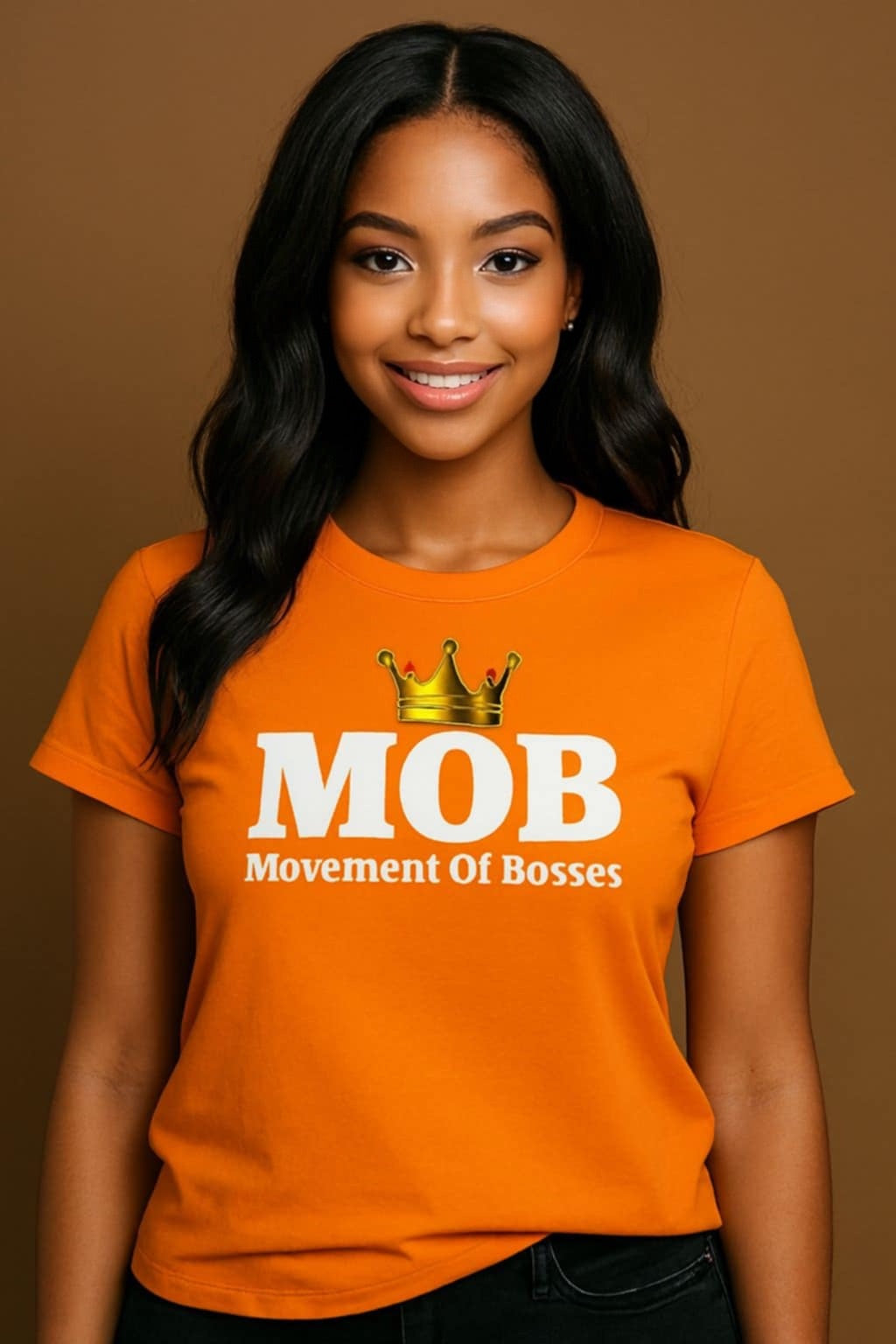 Women’s Orange MOB Tee