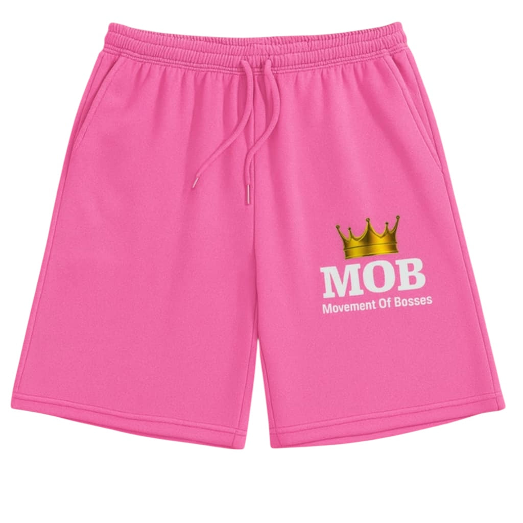 Women’s Pink Drawstring MOB Shorts