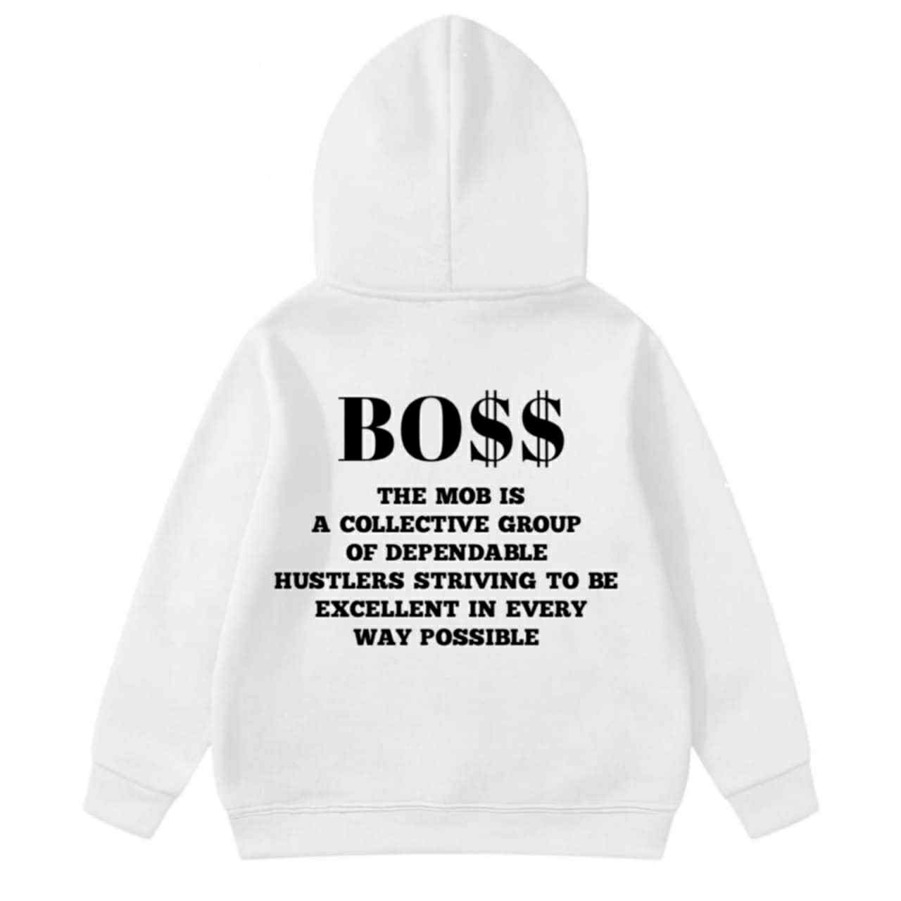 Toddler White MOB Hoodie