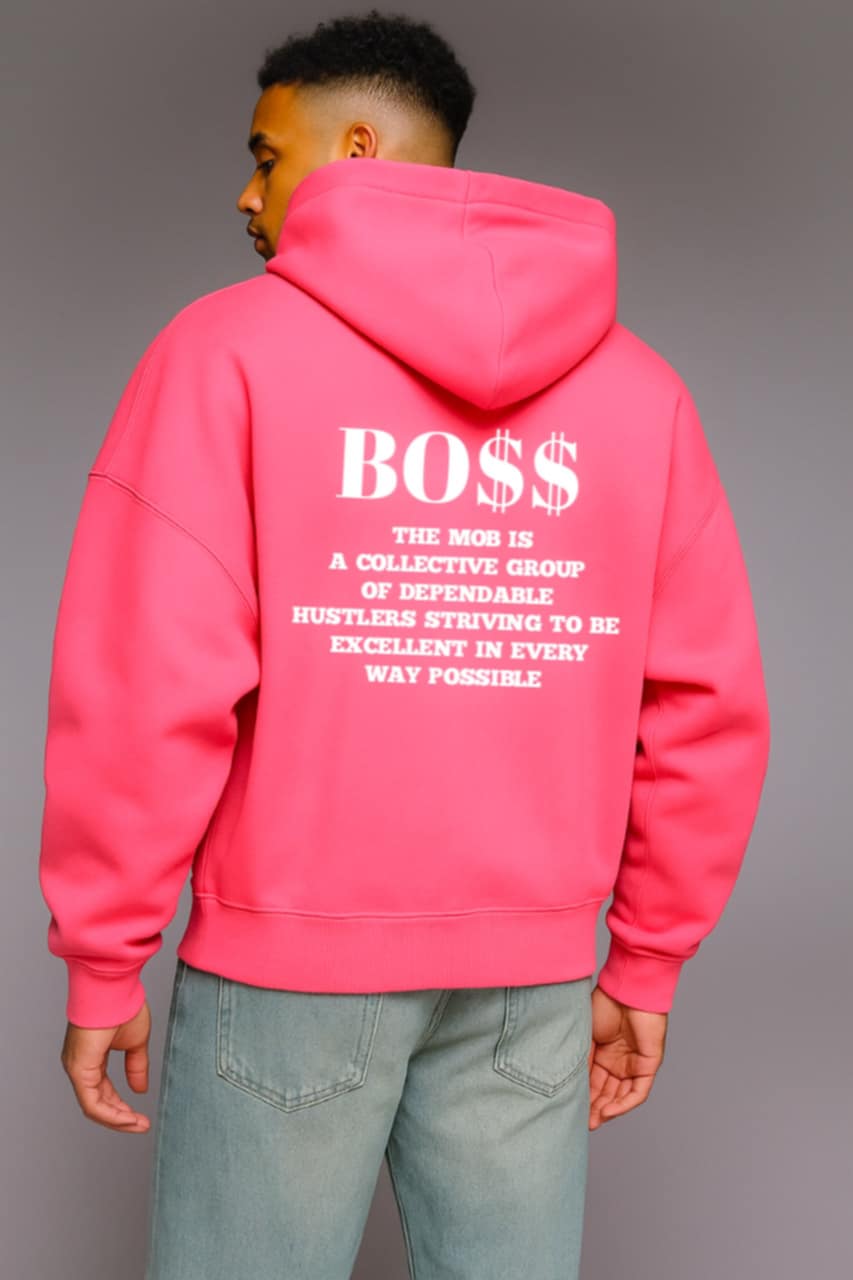 Men’s Pink MOB Hoodie