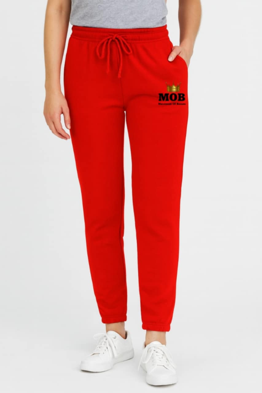 Women’s Red MOB Jogging Pants