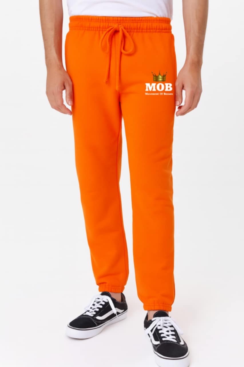 Men’s Orange MOB Jogging Pants