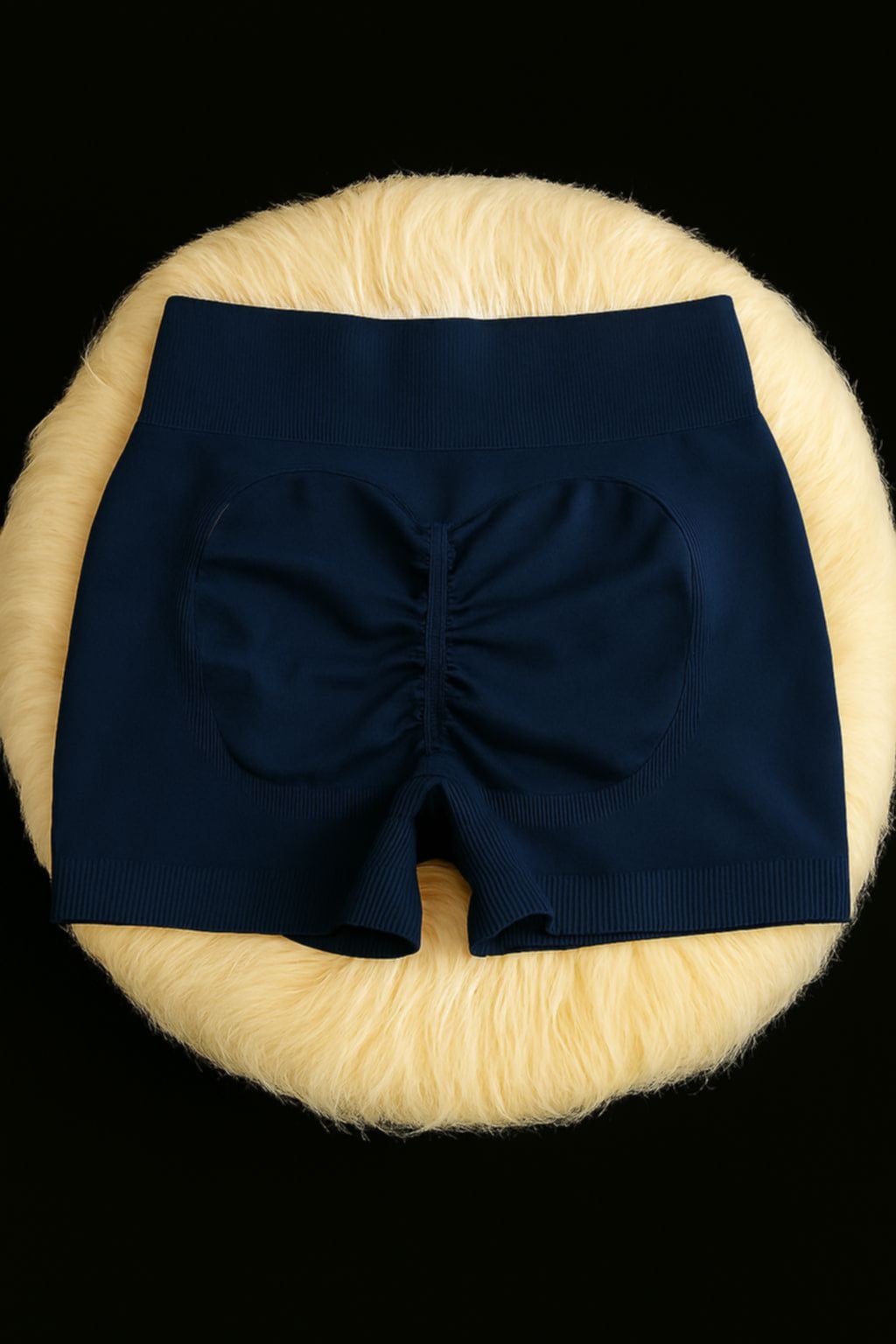Navy Workout Stretch MOB Shorts