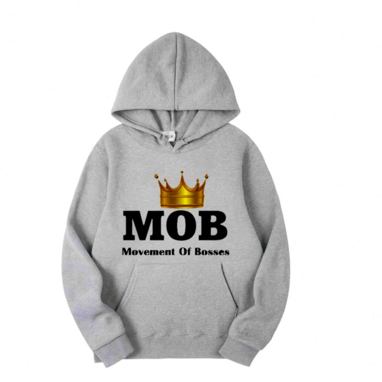 Toddler Grey With Black Font MOB Hoodie