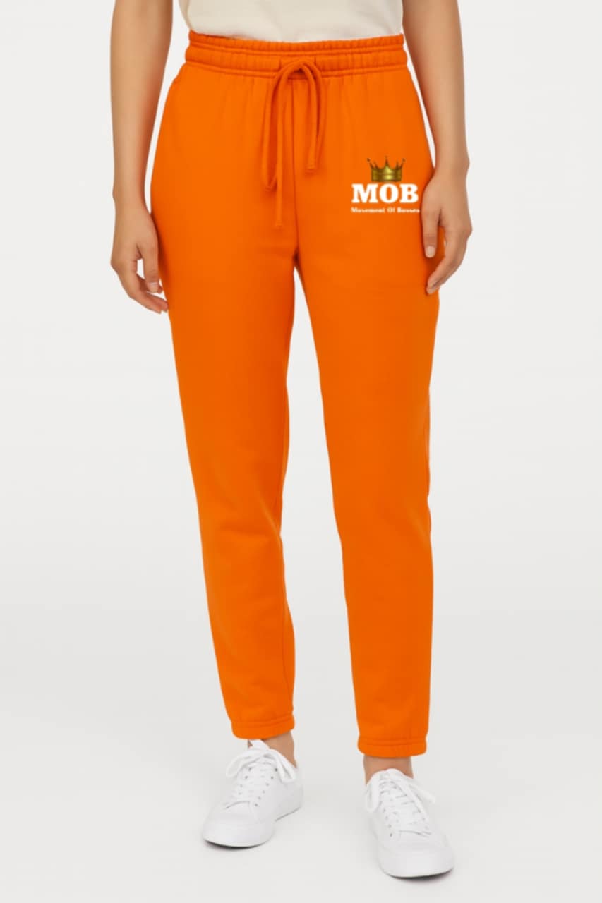 Women’s Orange MOB Jogging Pants