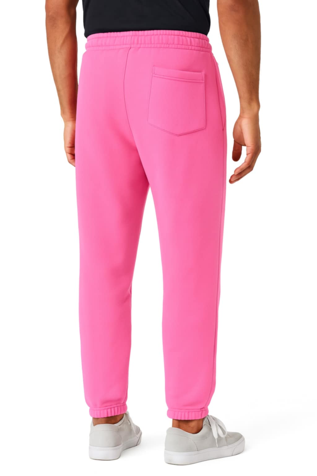 Men’s Pink With Black Font MOB Jogging Pants