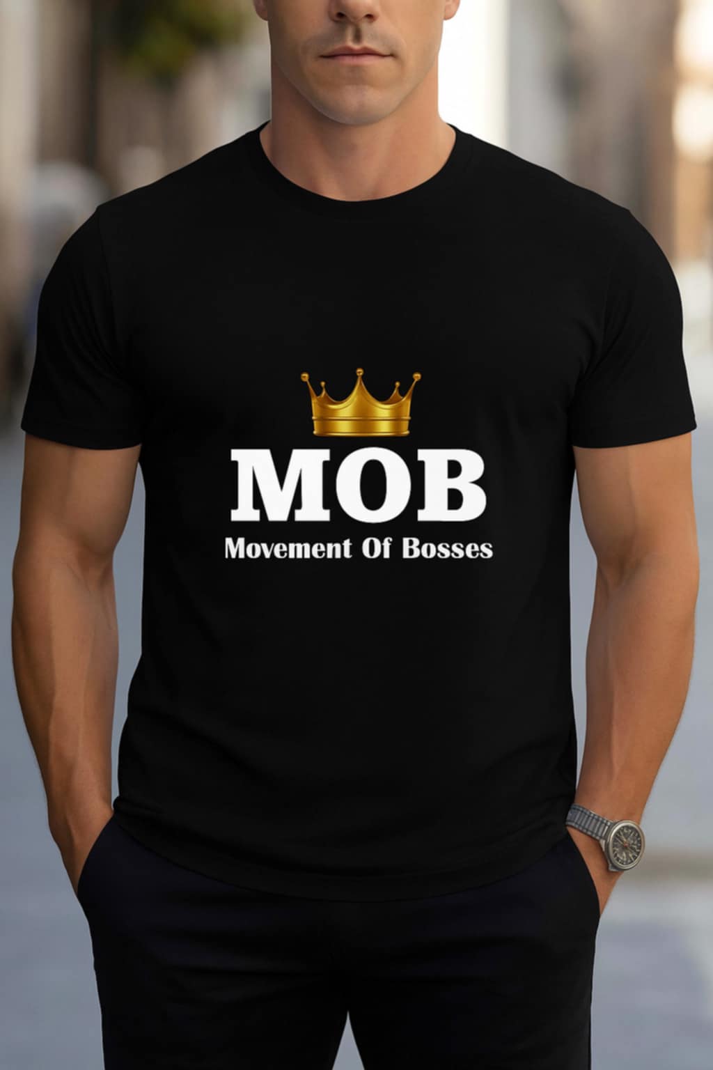 Men's Black MOB T-Shirt