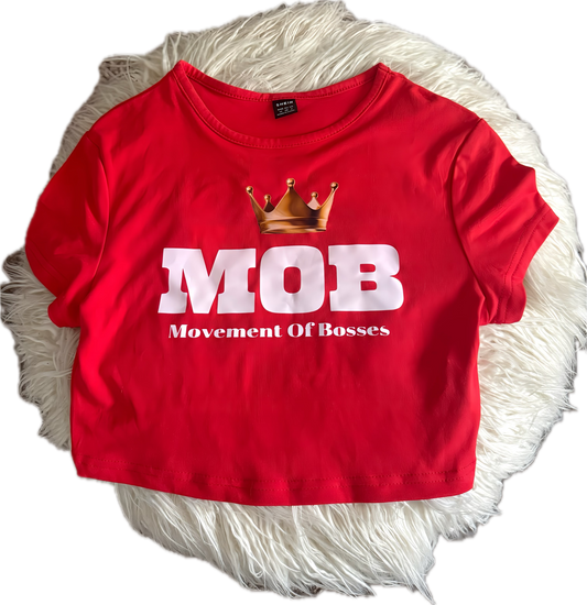 Red MOB Crop Top