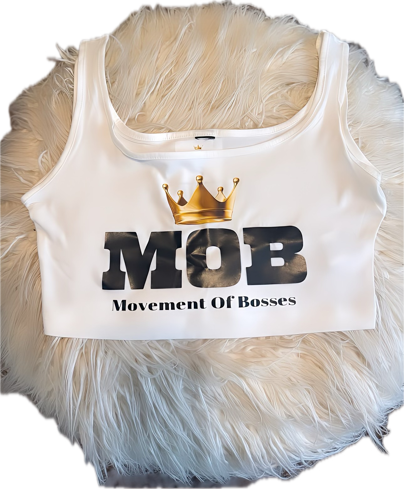 White MOB Tank Top