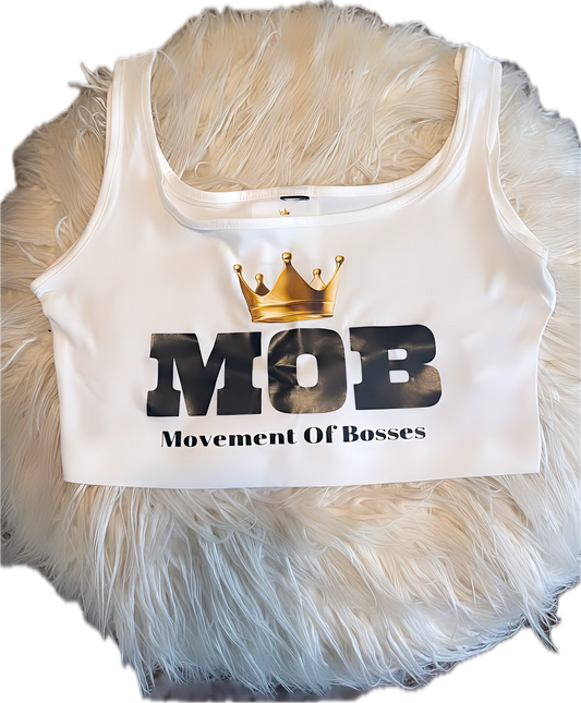 White MOB Tank Top