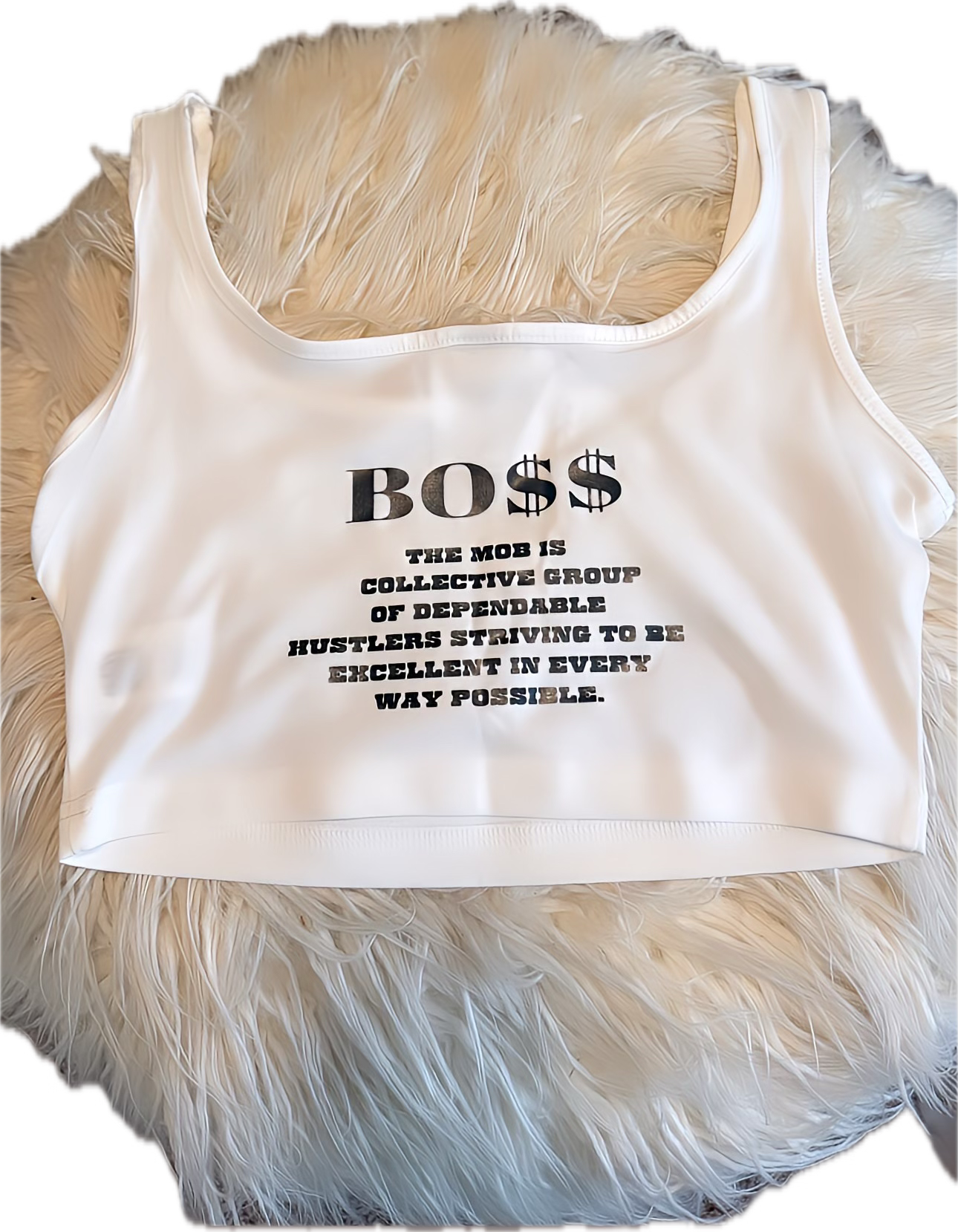 White MOB Tank Top