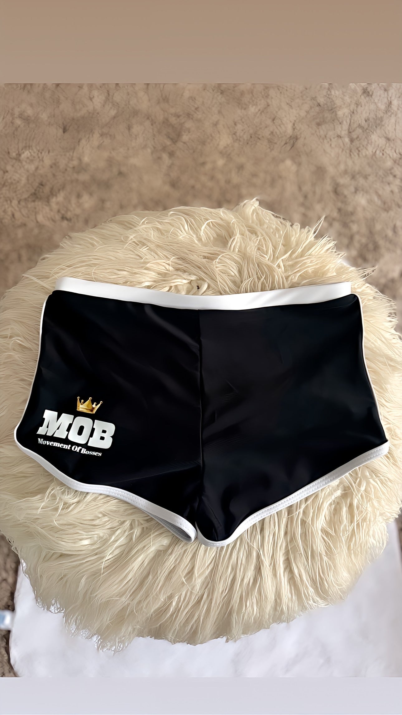 Black 2Tone Workout MOB Shorts