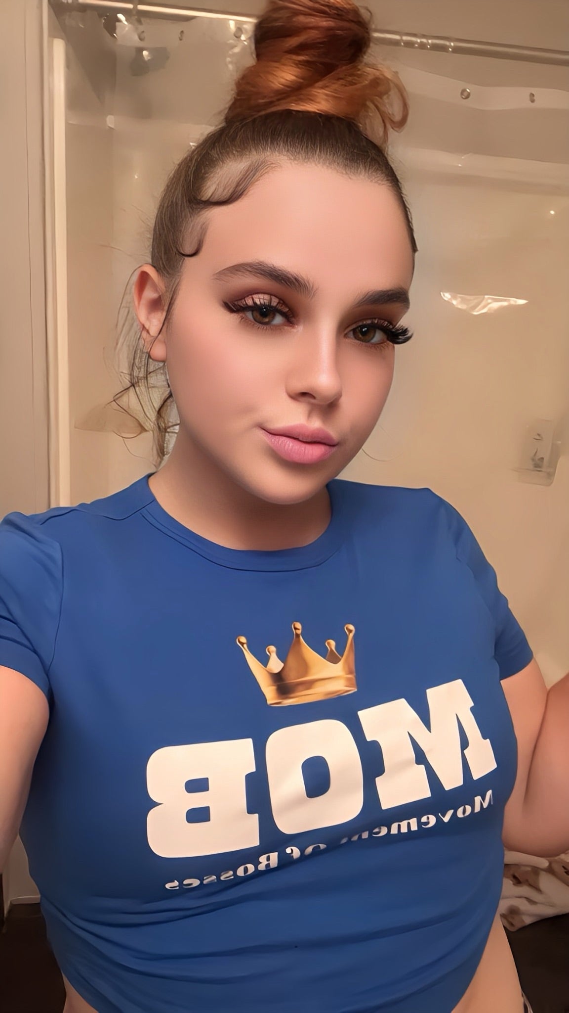 Royal Blue MOB Crop Top