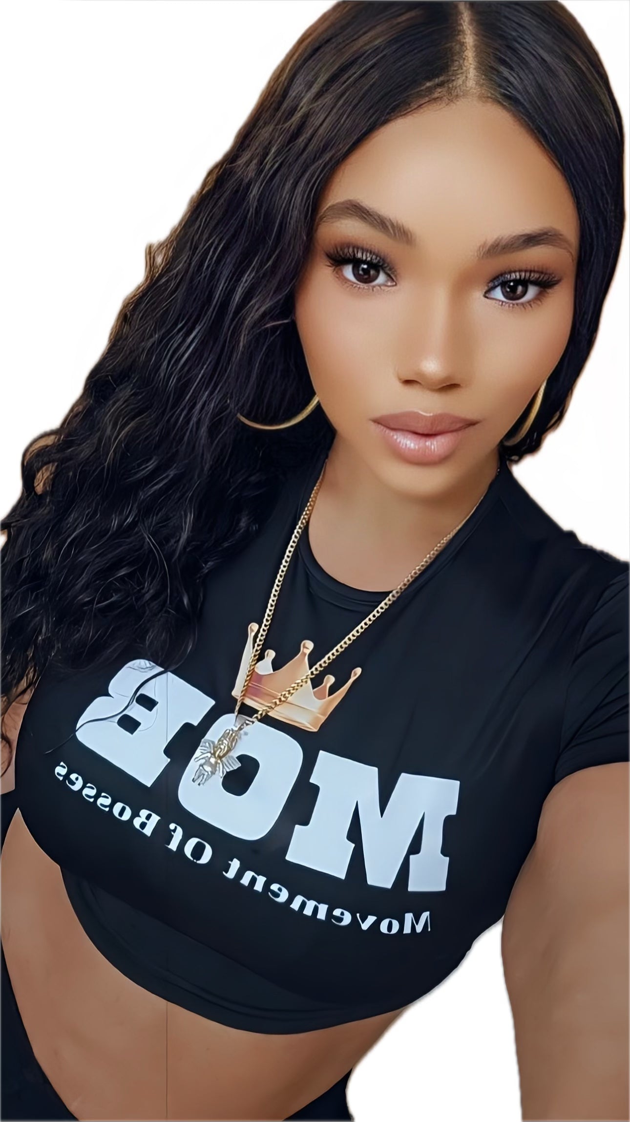 Black MOB Crop Top