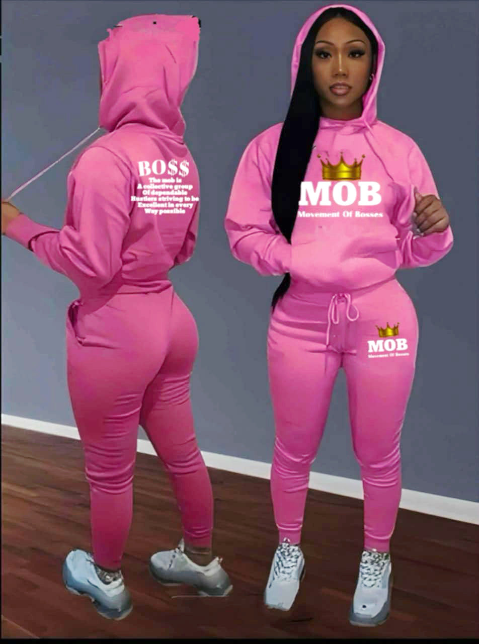 Women's Pink MOB Jumpsuit