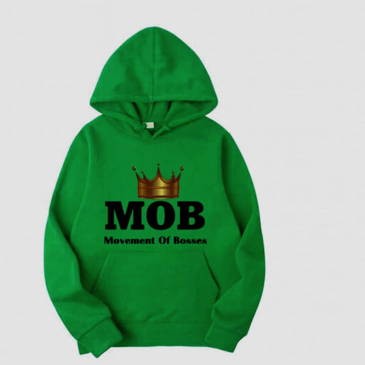 Toddler Green With Black Font MOB Hoodie