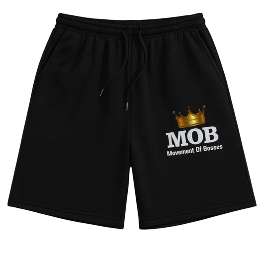 Men's Black Drawstring MOB Shorts