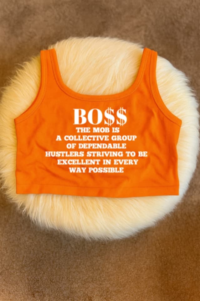 Orange MOB Crop Top