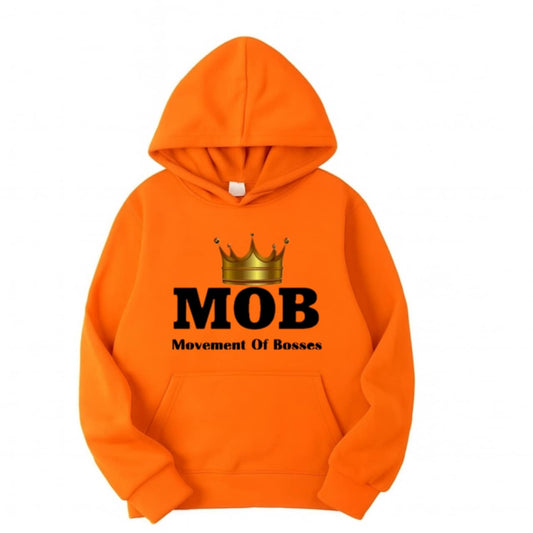 Toddler Orange With Black Font MOB Hoodie