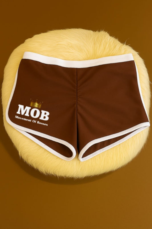 Brown 2Tone Workout MOB Shorts