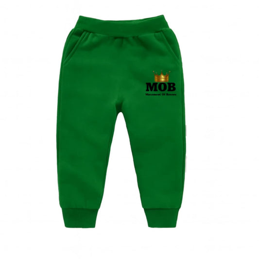 Toddler Green With Black Font MOB Jogger Pants