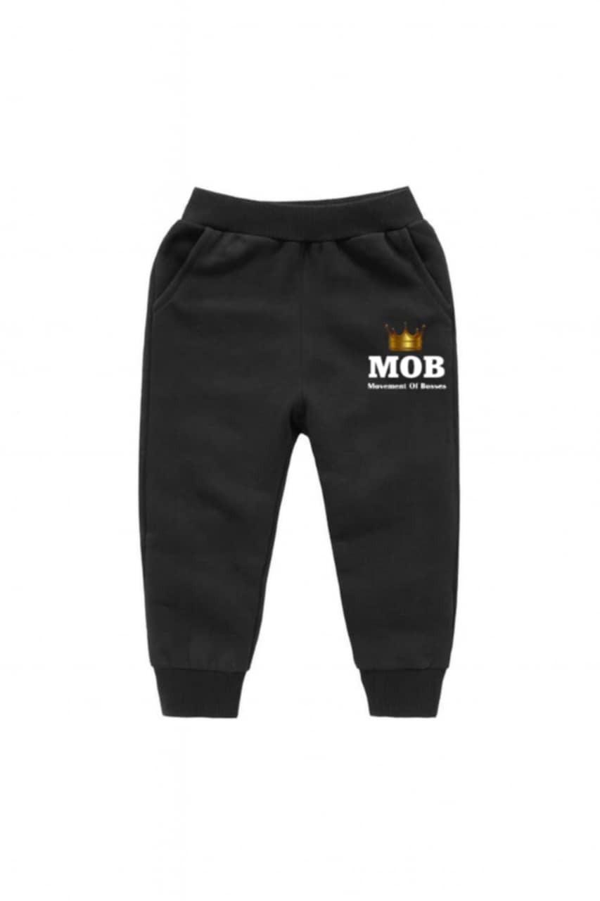 Toddler Black MOB Jogger Pants