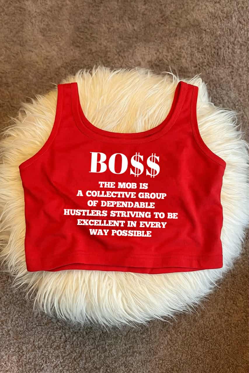 Red MOB Crop Top