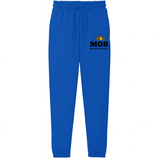 Women’s Royal Blue With Black Font MOB Jogging Pants