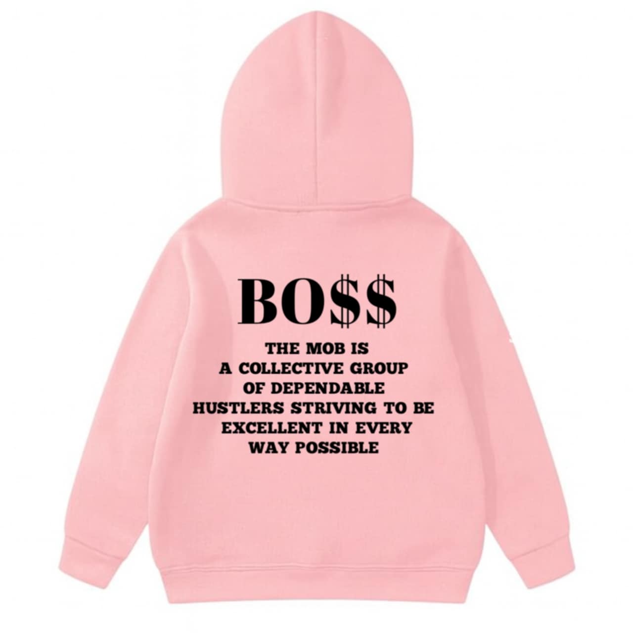 Toddler Light Pink With Black Font MOB Jumpsuit