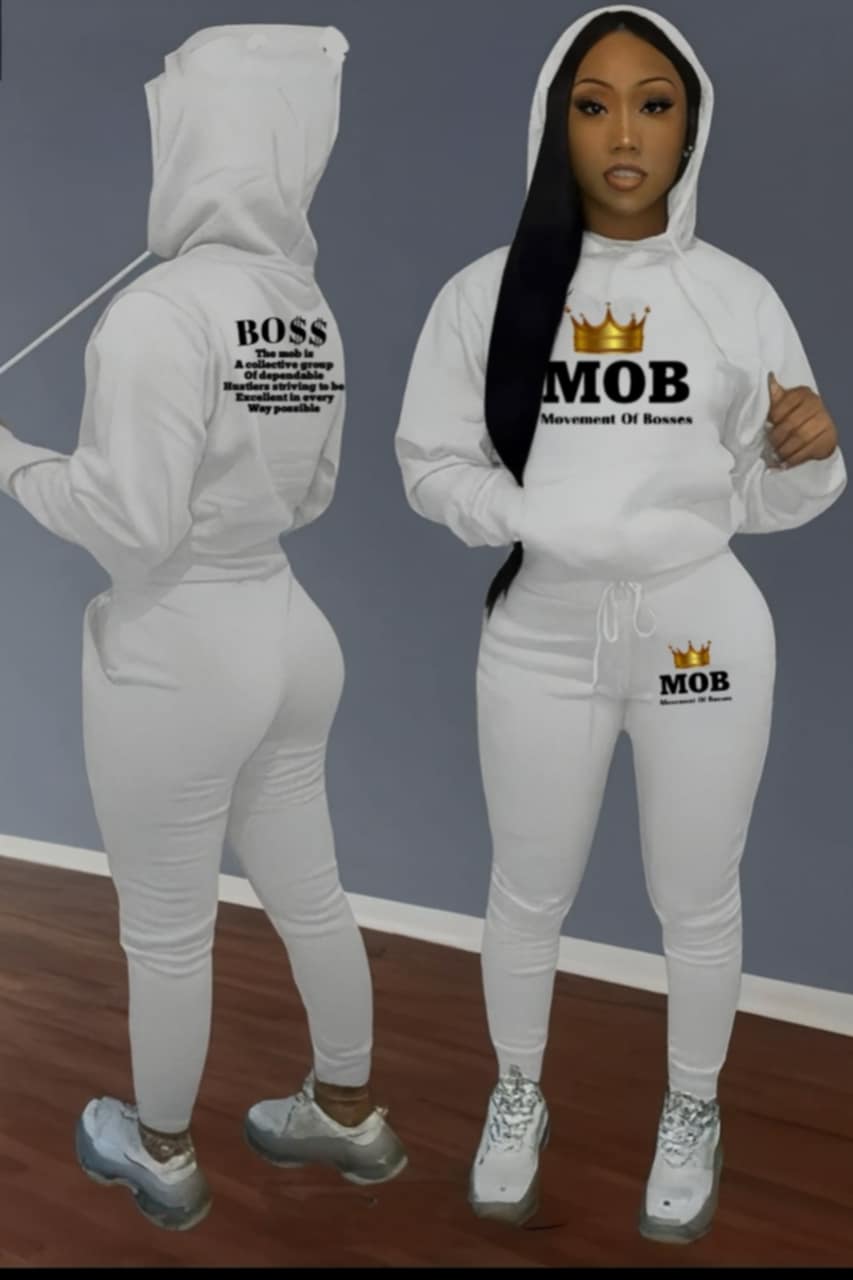 Women’s White MOB Jumpsuit