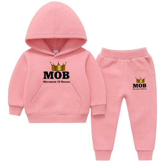 Toddler Light Pink With Black Font MOB Jumpsuit