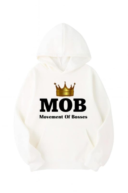 Women’s White MOB Hoodie