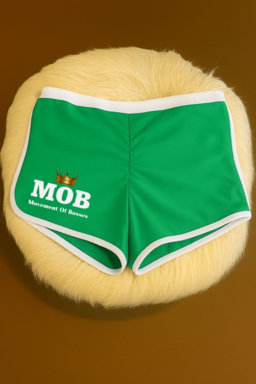 Green 2Tone Workout MOB Shorts