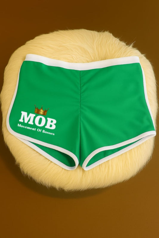 Green 2Tone Workout MOB Shorts