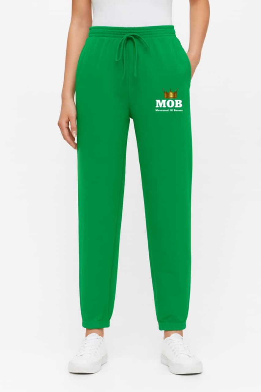 Women’s Green MOB Jogging Pants