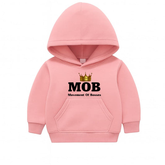 Toddler Light Pink With Black Font MOB Hoodie