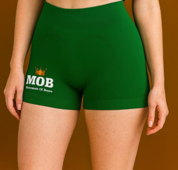 Green MOB Legging Shorts