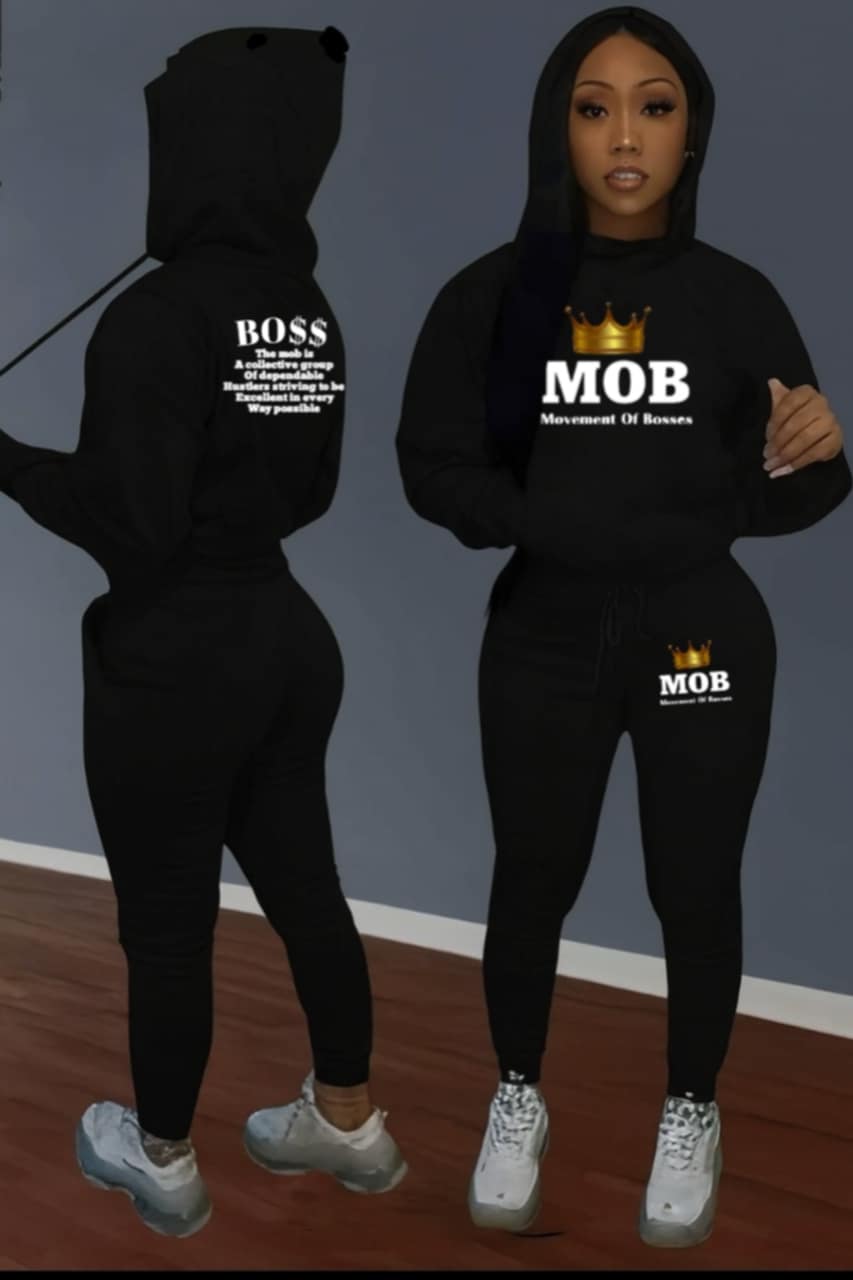 Women's Black MOB Jumpsuit