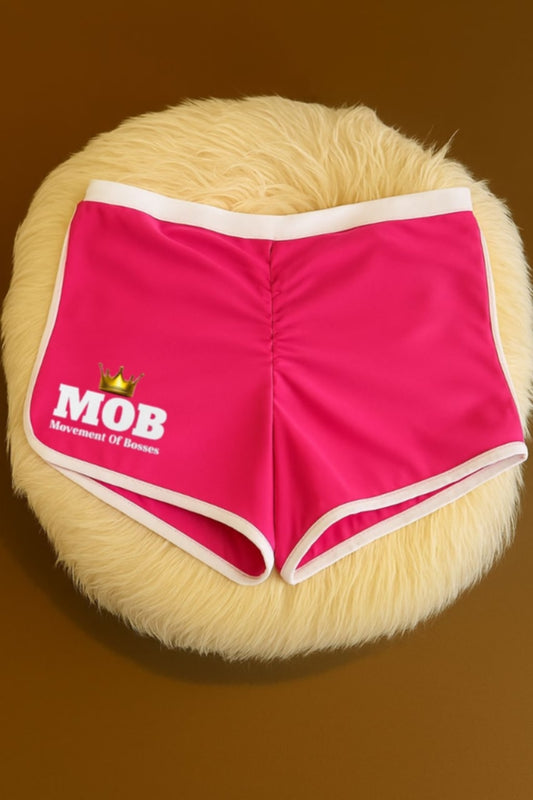 Hot Pink 2Tone Workout MOB Shorts