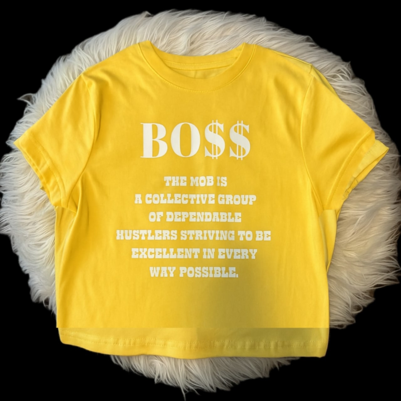 Thunder Yellow MOB Crop Top