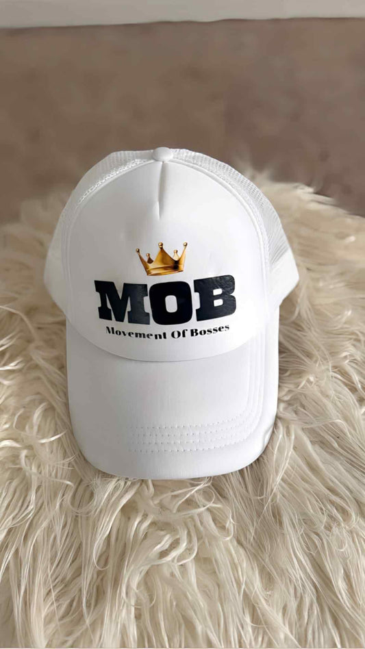 White MOB Hat