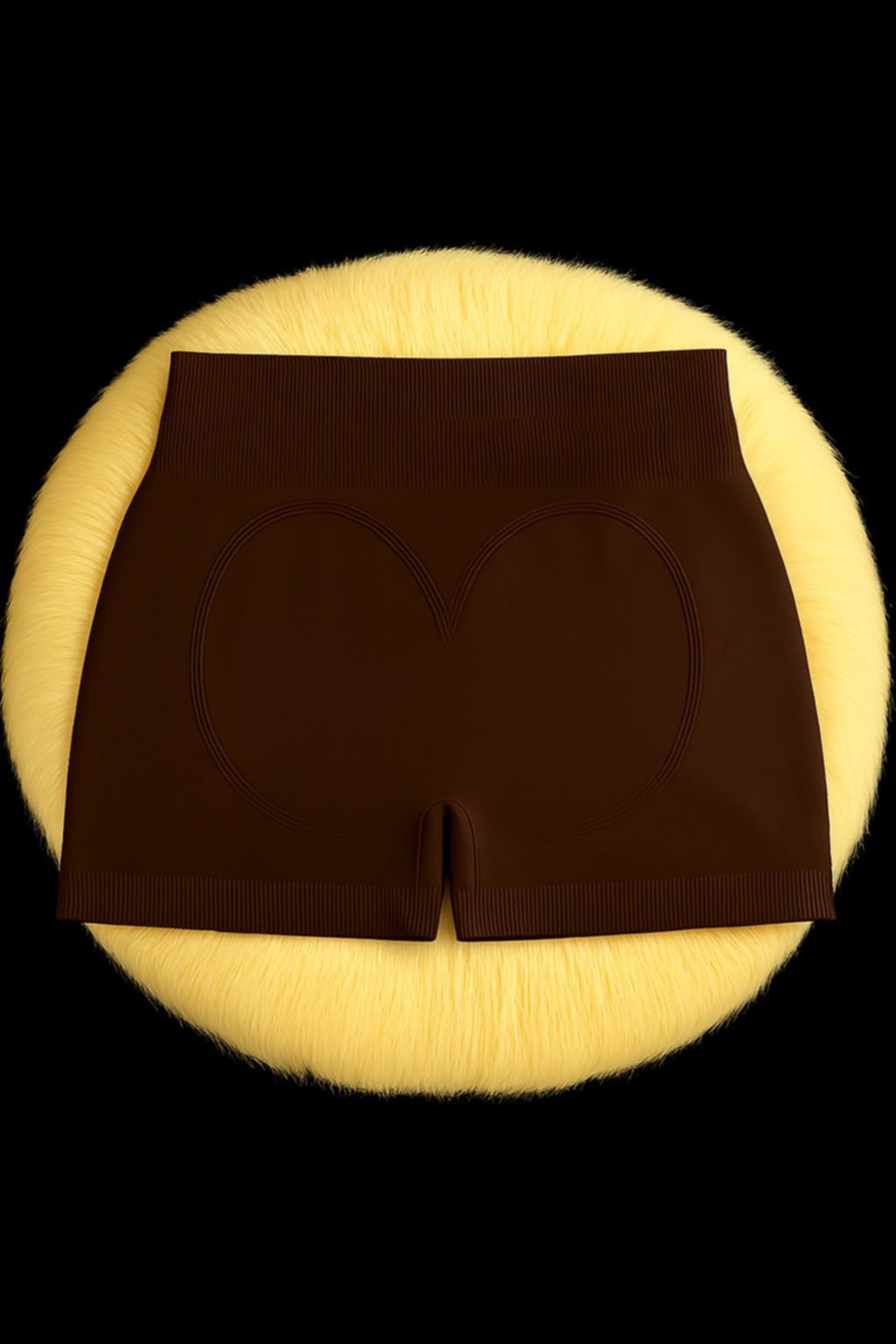 Brown Workout Stretch MOB Shorts
