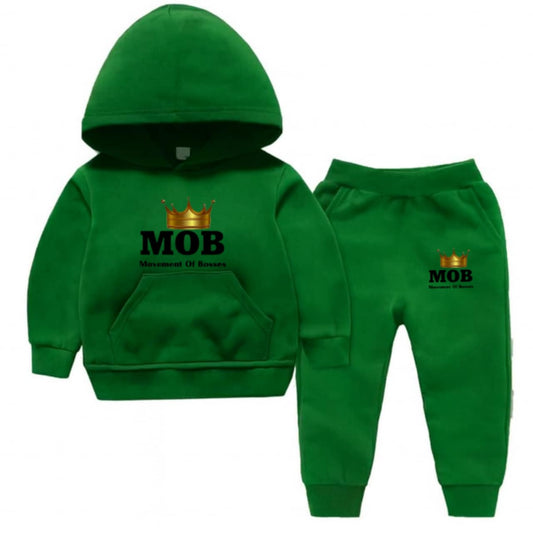 Toddler Green With Black Font MOB Jumpsuit