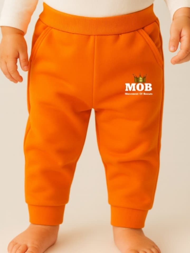 Toddler Orange MOB Jogger Pants