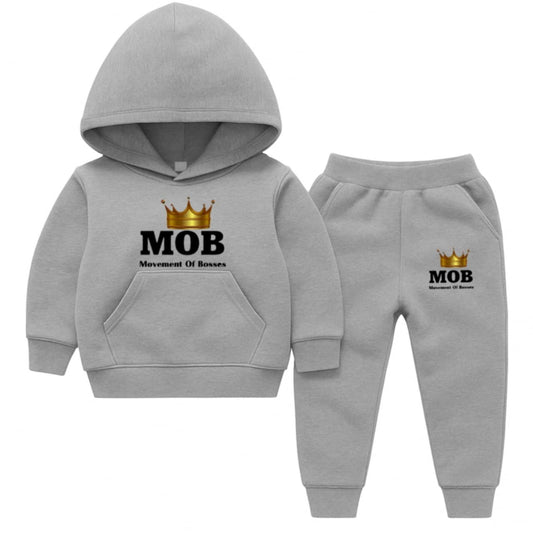 Toddler Grey With Black Font MOB Jumpsuit