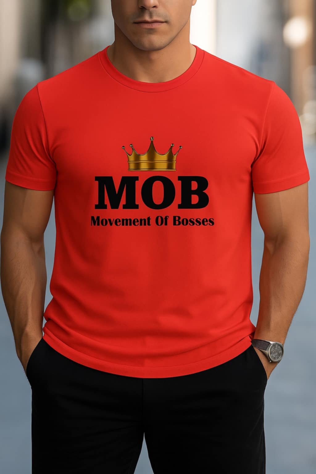 Men's Red MOB T-Shirt