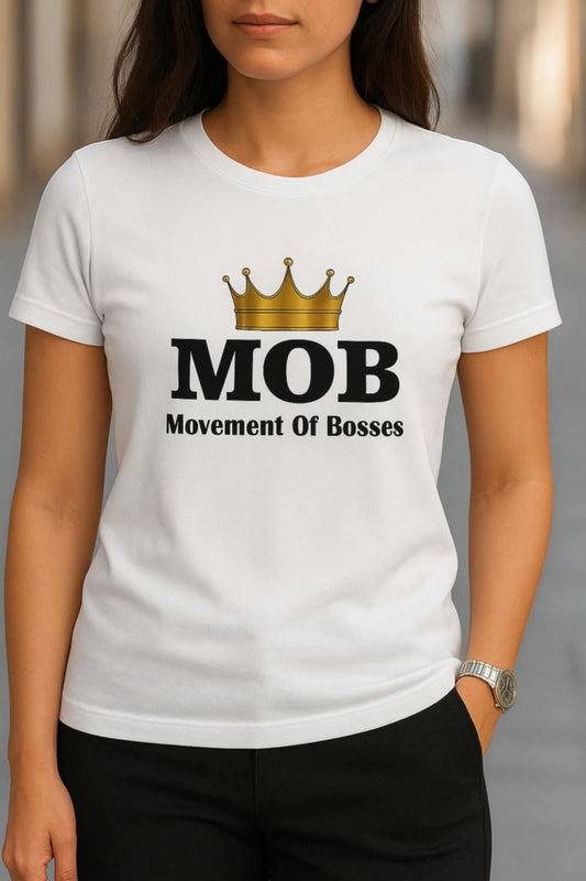 Women’s White MOB T-Shirt
